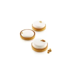 SILIKOMART Kit Moule Silicone 4 Tartelettes Ø 100mm Professional Discount