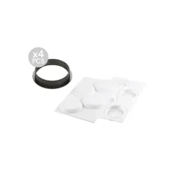 SILIKOMART Kit Moule Silicone 4 Tartelettes Ø 100mm Professional Discount