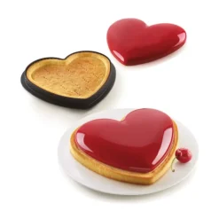 SILIKOMART Kit Moule Tarte Cœur Mon Amour 18,8 x 15,8 cm