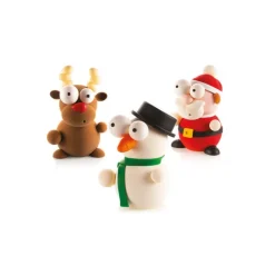 SILIKOMART Kit Moules Chocolat Bonhomme de Neige en PVC 18,1 cm x H 21,2 cm (x4) Professional Clearance