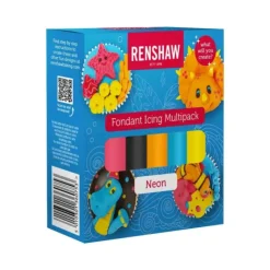 RENSHAW Kit Pâte à sucre Couleurs Primaires 500g Hot