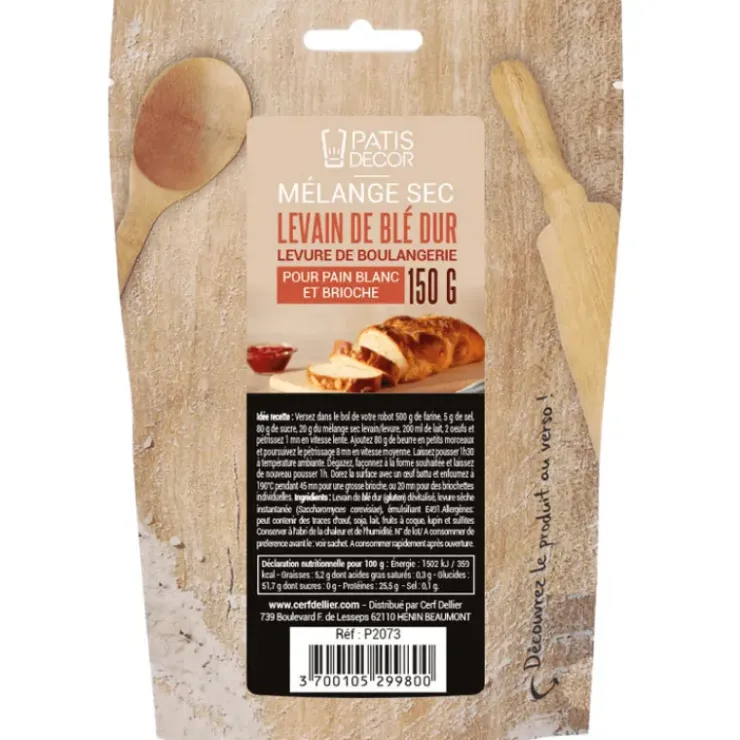 PATISDECOR Levain blé dur pour pain et levure 150 g Patisdécor Online
