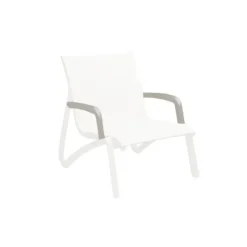 GROSFILLEX Lot 2 Accoudoirs pour Fauteuil Conversationnel Blanc Glacier Sunset Hot