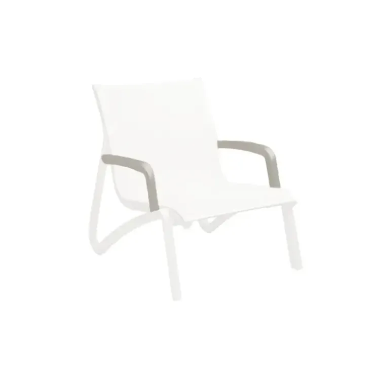 GROSFILLEX Lot 2 Accoudoirs pour Fauteuil Conversationnel Blanc Glacier Sunset Hot