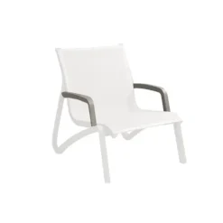 GROSFILLEX Lot 2 Accoudoirs pour Fauteuil Conversationnel Gris Platinium Sunset Discount