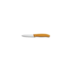 VICTORINOX Lot 2 Couteaux d'Office 8 cm Orange Swiss Classic Hot