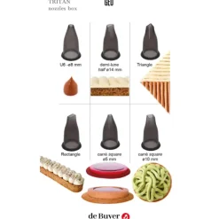 DE BUYER Lot 6 Douilles Tritan Formes Géométriques Online