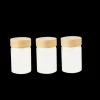PEBBLY Lot 3 Pots en Verre et Bambou 75 ml Outlet