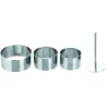 IBILI Lot Cercle Inox avec Poussoir Ø 7 / 8 et 10 cm (x3) Outlet