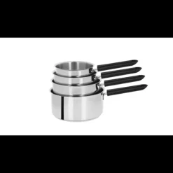 CRISTEL Lot de 4 Casseroles Inox avec Poignée Fixe Mutine Fixe Hot
