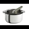 CRISTEL Lot de 3 Casseroles inox avec Poignée Taupe Mutine Amovible