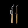 PEBBLY Lot de 2 Couteaux à Fromage en Inox 22 cm Sale