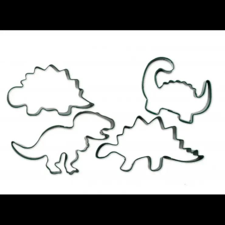 SCRAPCOOKING Lot de 4 Emporte-Pièces Dinosaure Discount