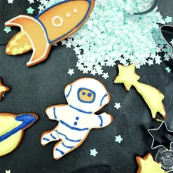 SCRAPCOOKING Lot de 4 emporte-pièces inox thème espace Online