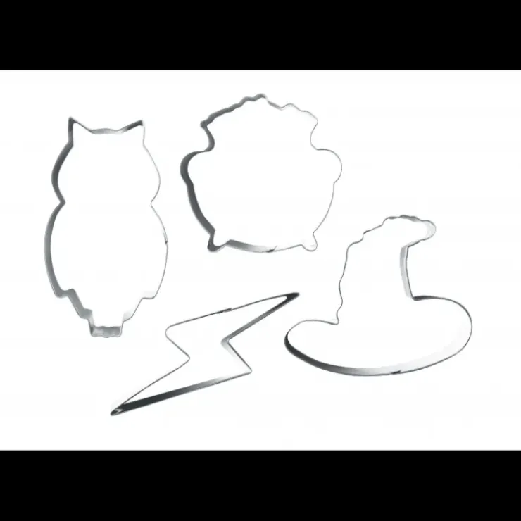 SCRAPCOOKING Lot de 4 Emporte-pièces Inox Sorcier Hot