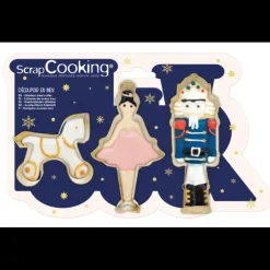 SCRAPCOOKING Lot de 3 Emporte-Pièces Inox Casse Noisette Discount