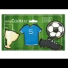 SCRAPCOOKING Lot de 4 Emporte-Pièces Inox Football New
