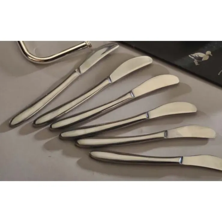 LEBRUN Lot de 6 Tartineurs mise en bouche par