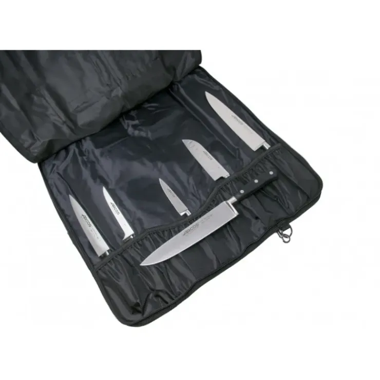 ARCOS Mallette de cuisine 5 couteaux de cuisine et un fusil Universal Noir Online