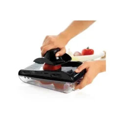 MASTRAD Mandoline de Cuisine 5 lames avec réservoir noir Clearance