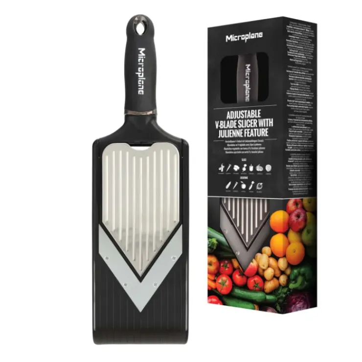 MICROPLANE Mandoline Multifonction en V Specialty Noir Outlet