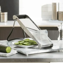 BRON-COUCKE Mandoline Professionnelle Compact-PRO Inox 2 Peignes Effileurs Bron Coucke
