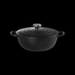 LE CREUSET Marmite en fonte 26 cm Noir Mat Signature Outlet