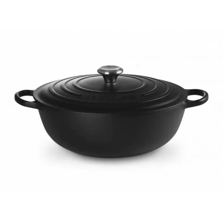 LE CREUSET Marmite en Fonte 32 cm Noir Mat Signature Online