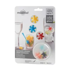 MASTRAD Marque Verre coloris assortis (x12)
