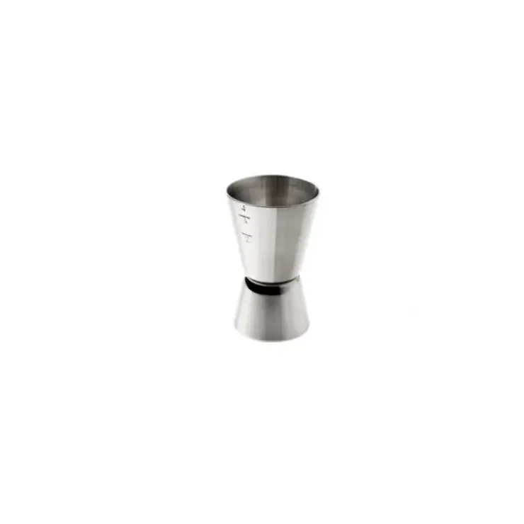 TELLIER Mesure Double à Alcool 2 et 4 cl inox Hot