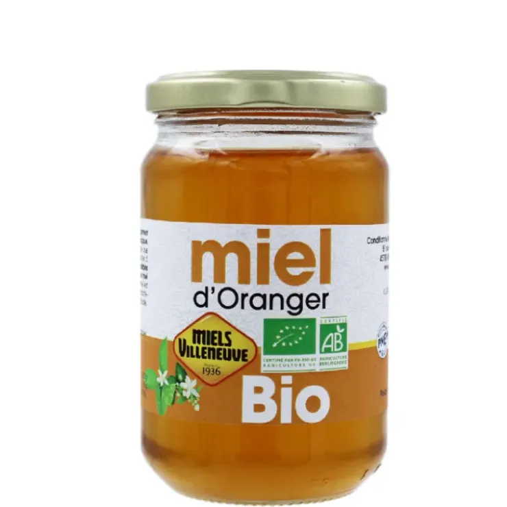 MIELS VILLENEUVE Miel d'Oranger Bio 375 g Online
