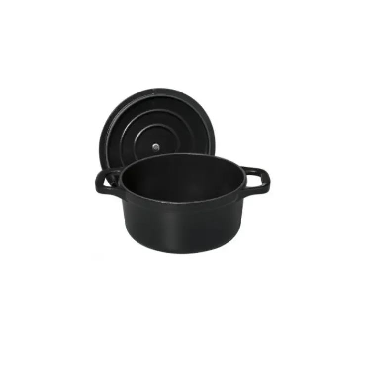 CHASSEUR Mini Cocotte en Fonte Ronde 12 cm Noir Mat New