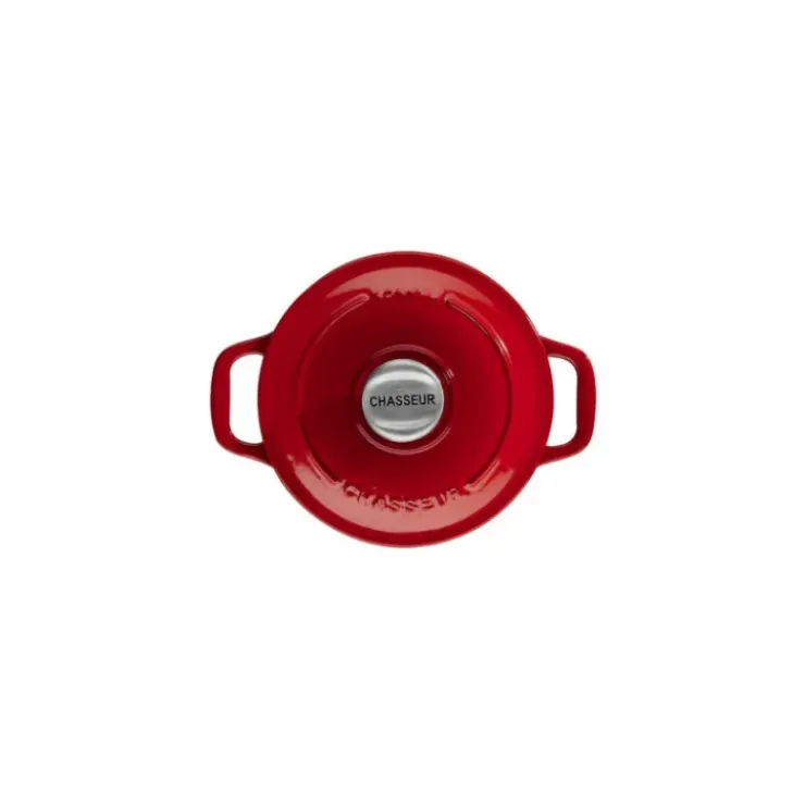 CHASSEUR Mini Cocotte en Fonte Ronde 10 cm Rubis Hot