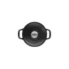 CHASSEUR Mini Cocotte en Fonte Ronde 16 cm Noir Mat Clearance