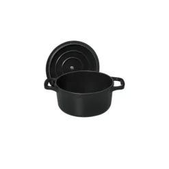 CHASSEUR Mini Cocotte en Fonte Ronde 14 cm Noir Mat Best