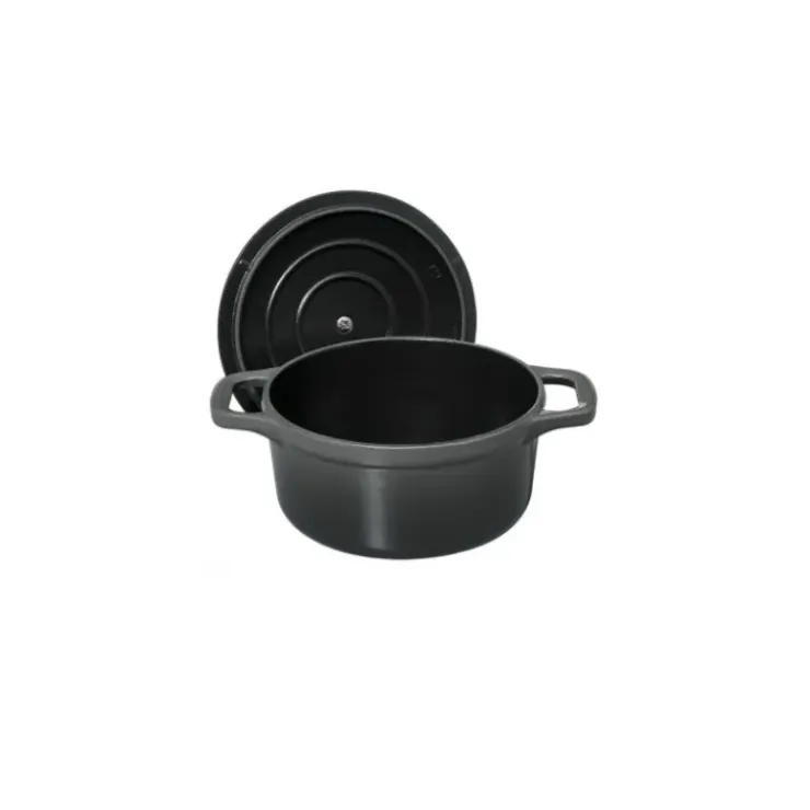 CHASSEUR Mini Cocotte en Fonte Ronde 10 cm Caviar