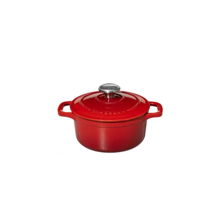 CHASSEUR Mini Cocotte en Fonte Ronde 14 cm Rubis Outlet