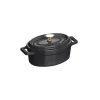 STAUB Mini Cocotte ovale 11 cm fonte Noir Hot