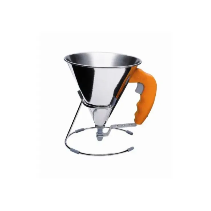 DE BUYER Mini Entonnoir à Piston Inox Orange KWIK New