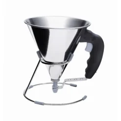 DE BUYER Mini Entonnoir à Piston Inox Noir KWIK