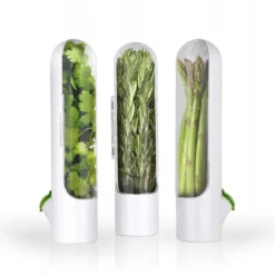 CUISINEADDICT Mini Herbier Plastique Blanc Ø 8,3 cm x H 25,4 cm Prepara Hot