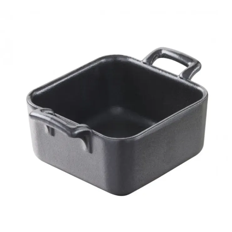 REVOL Mini Ramequin Carré Noir 7x7 cm Belle Cuisine Hot