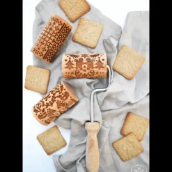 SCRAPCOOKING Mini Rouleau à Pâtisserie Empreinte Noël Interchangeable 7 cm (x3) Discount