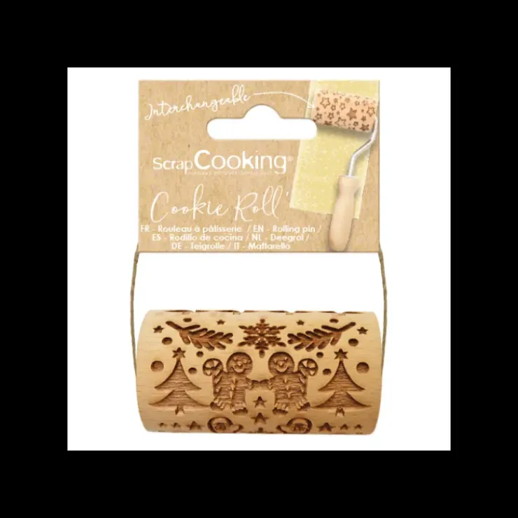 SCRAPCOOKING Mini Rouleau à Pâtisserie Empreinte Pain d'Epices 7 cm Clearance