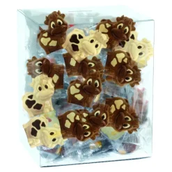 ABTEY Mini Vaches Décorées Chocolat Lait et Blanc 10g x45 New