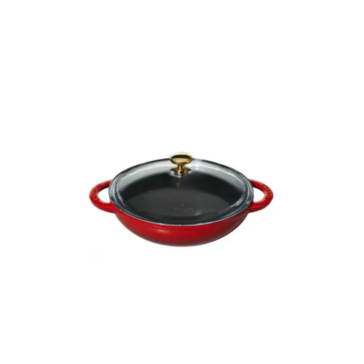 CHASSEUR Mini Wok en Fonte 18 cm Rubis Clearance