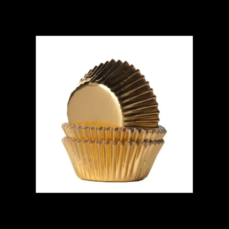 HOUSE OF MARIE Mini-Caissettes Cupcakes Or (x36) Hot