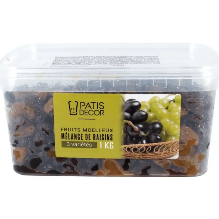 PATISDECOR Mélange de raisins 3 variétés 1 kg Patisdécor Discount