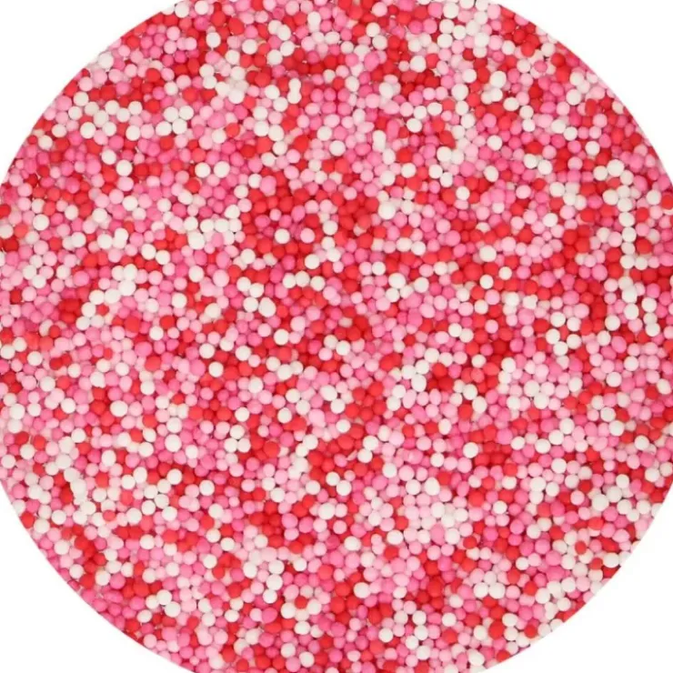 FUNCAKES Mélange Mini-billes rouges, roses et blanches 80 g Outlet