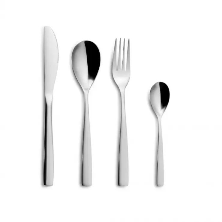 COMAS Ménagère 24 pièces BCN COLORS Argent Inox 18% 3 mm Sale